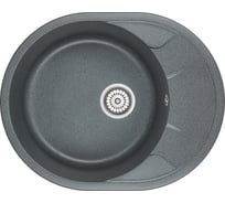 Кухонная мойка Granula GR-6301 кварцевая оборачиваемая графит