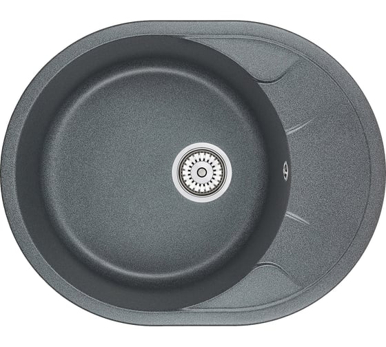 Кухонная мойка Granula GR-6301 кварцевая оборачиваемая графит 1