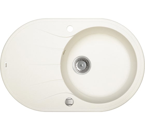 Кухонная мойка IDDIS Kitchen G Granucryl 770x500 мм белый K15W771i87