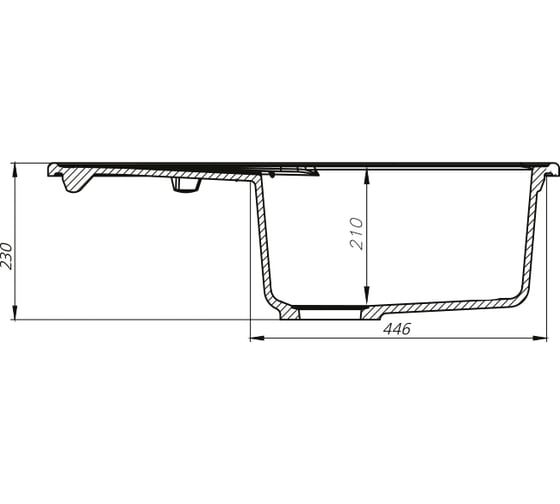 Кухонная мойка IDDIS Kitchen G Granucryl 770x500 мм белый K15W771i87