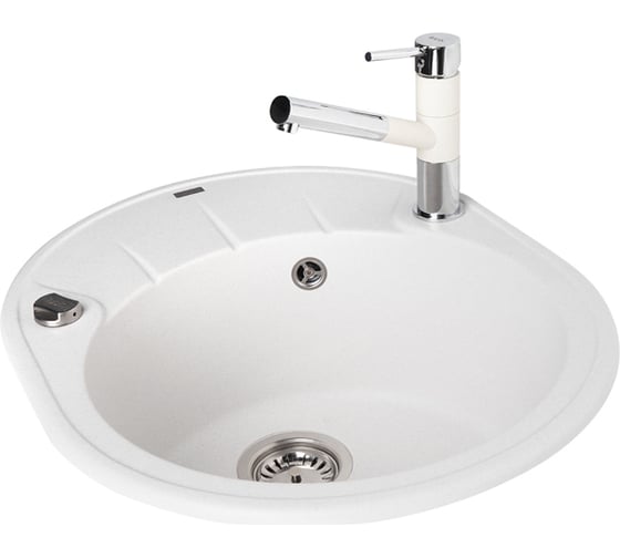 Кухонная мойка IDDIS Kitchen G Granucryl 620x500 мм белый K10W621i87