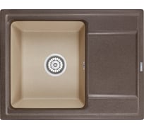 Кухонная мойка Granula Hibrid HI-65 гранит эспрессо-песок