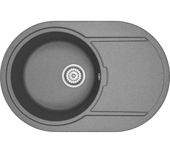Кухонная мойка Granula GR-7603 кварцевая оборачиваемая графит 1
