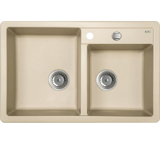 Мойка IDDIS Vane G granucryl, сафари, 2 чаши, 780х500 V24S782i87 1