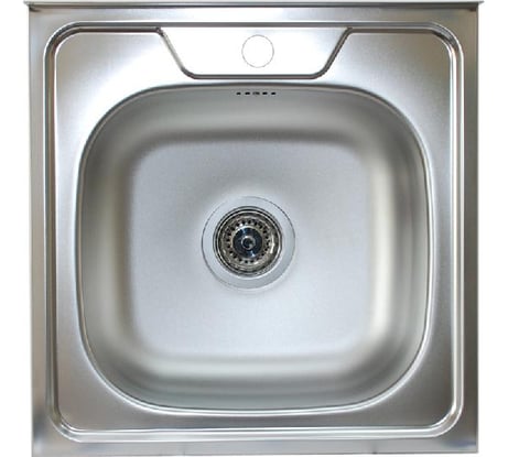 Нержавеющая мойка Владикс V-406 500х500 мм, 0,4 мм 023-3331