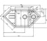 Мойка IDDIS Vane G granucryl, шоколад, угловая, 1 1/2 чаши, 960х500 V36C965i87 3