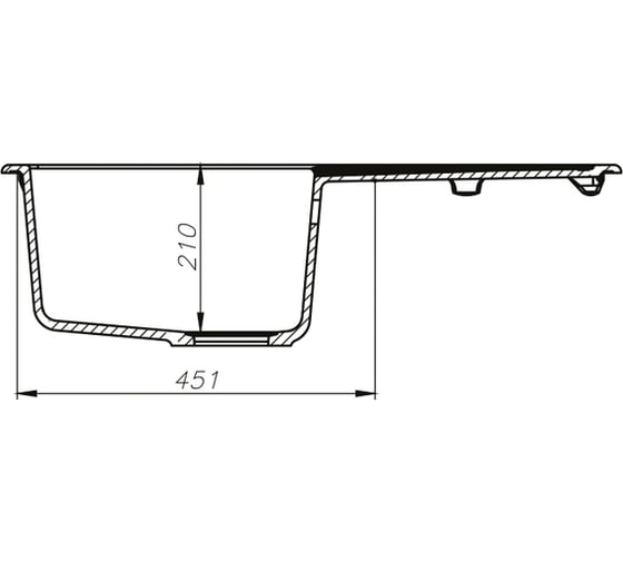 Мойка IDDIS Vane G granucryl, черная, 780х500 V11B781i87