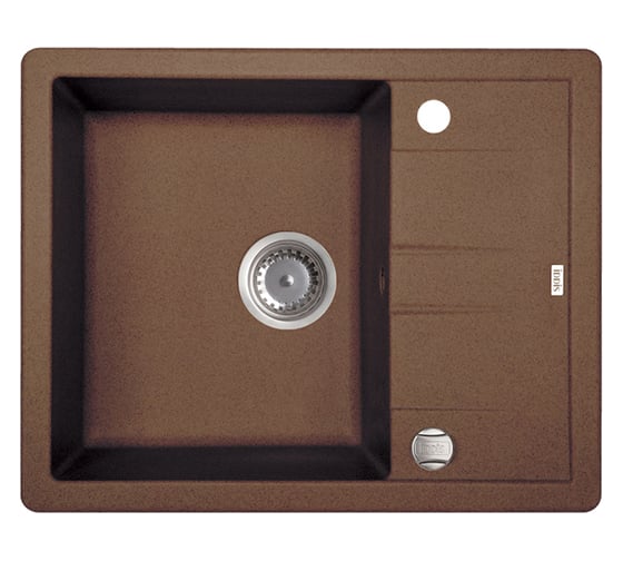 Мойка IDDIS Vane G granucryl, шоколад, 1 чаша, 620х500 V32C621i87