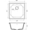 Мраморная мойка GRANFEST UNIQUE GF-U-500 1-чаша, 500х500 мм, терракот U-500 тер 3
