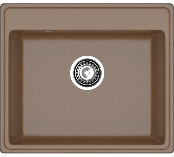Мраморная мойка GRANFEST VERTEX GF-V-580 1-чаша 580х500 мм, терракот V-580 тер