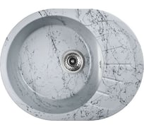 Мойка для кухни из искусственного камня WISENT мрамор серо-черный (беларусь) 570x440x220 WA03-16/WGER013