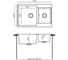 Кухонная мойка Polygran brig-772 №316 космос 854932 3