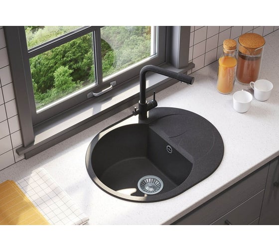 Кухонная мойка Polygran atol-620 №327 кремовый 854819