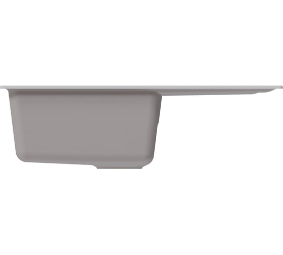 Мойка MIXLINE ML-GM19 с крылом, ультра-белая 341, 750х500х200мм NEW 551987