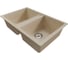 Мойка MIXLINE ML-GM23 двухчашевая, бежевая 328, 770х500х190 мм NEW 552040 2