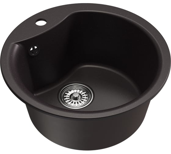 Мойка MIXLINE ML-GM12 круглая, шоколад 345, 480 мм, глубина чаши 210 NEW 551842