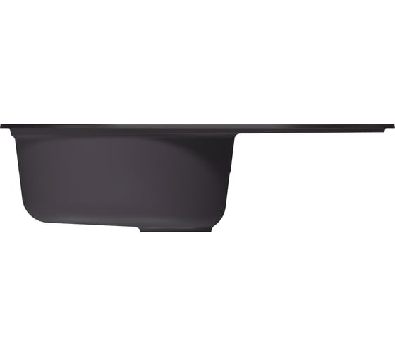 Мойка MIXLINE ML-GM16 овальная с крылом, шоколад 345, 730х465х180 мм NEW 551935