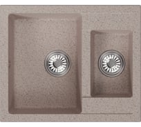 Мойка MIXLINE ML-GM21 двухчашевая, песочная 302, 600х500х190 мм 552010