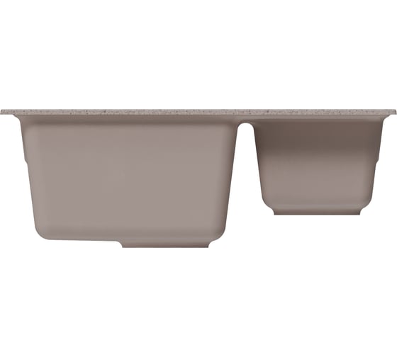 Мойка MIXLINE ML-GM21 двухчашевая, песочная 302, 600х500х190 мм 552010