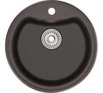 Мойка MIXLINE ML-GM09 круглая, шоколад 345, 510 мм, глубина чаши 190 NEW 551806