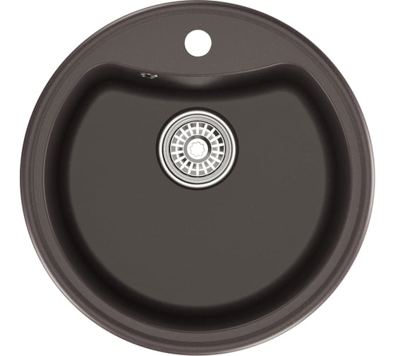 Мойка MIXLINE ML-GM09 круглая, шоколад 345, 510 мм, глубина чаши 190 NEW 551806 1