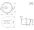 Мойка MIXLINE ML-GM09 круглая, шоколад 345, 510 мм, глубина чаши 190 NEW 551806 3