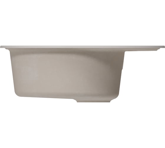 Мойка MIXLINE ML-GM17 овальная с крылом, белая 331, 580х470х180 мм NEW 551942