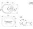Мойка MIXLINE ML-GM17 овальная с крылом, белая 331, 580х470х180 мм NEW 551942 3