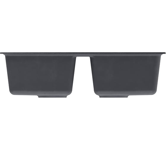 Мойка MIXLINE ML-GM23 двухчашевая, антрацит 343, 770х500х190мм NEW 552044