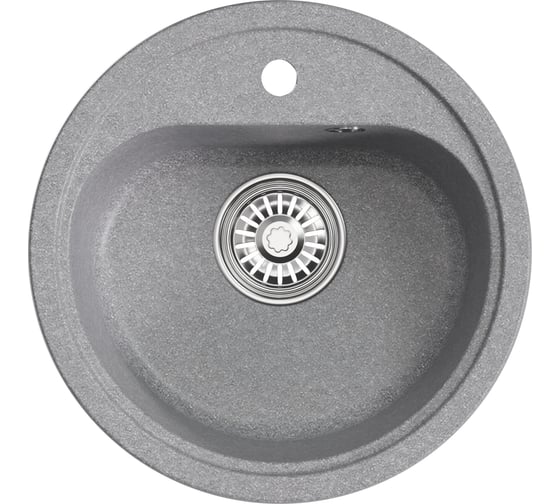 Мойка MIXLINE ML-GM10 круглая, графит 342, 440 мм, глубина чаши 180 NEW 551815