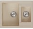 Мойка MIXLINE ML-GM21 двухчашевая, бежевая 328, 600х500х190 мм 552015 1