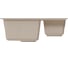 Мойка MIXLINE ML-GM21 двухчашевая, бежевая 328, 600х500х190 мм 552015 4