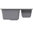 Мойка MIXLINE ML-GM21 двухчашевая, темно-серая 309, 600х500х190мм 552013 4
