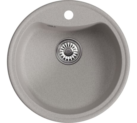Мойка MIXLINE ML-GM09 круглая, серая 310, 510 мм, глубина чаши 190 NEW 551799