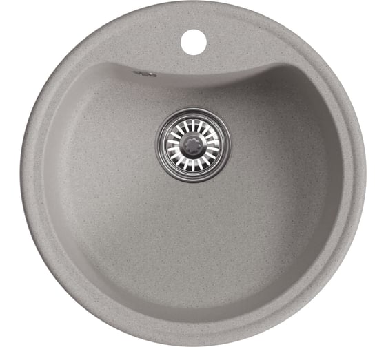 Мойка MIXLINE ML-GM09 круглая, серая 310, 510 мм, глубина чаши 190 NEW 551799