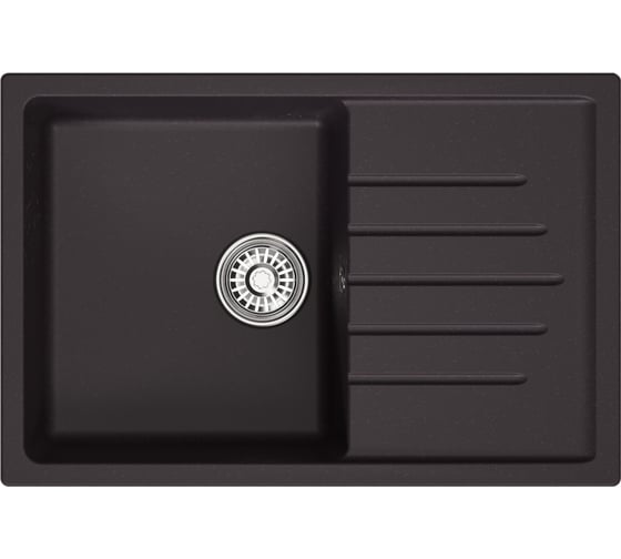 Мойка MIXLINE ML-GM19 с крылом, шоколад 345, 750х495х200мм NEW 551991