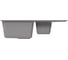 Мойка MIXLINE ML-GM22 двухчашевая с крылом, графит 342, 770х500х195мм 552031 4