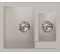 Мойка MIXLINE ML-GM21 двухчашевая, белая 331, 600х500х190мм 552016