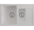 Мойка MIXLINE ML-GM22 двухчашевая с крылом, ультра-белая 341, 770х500х195мм 552030 1