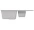 Мойка MIXLINE ML-GM22 двухчашевая с крылом, ультра-белая 341, 770х500х195мм 552030 4