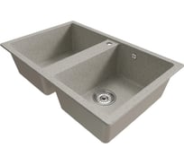 Мойка MIXLINE двухчашевая, серая 310, 770х500х190 мм ML-GM23 NEW 552039