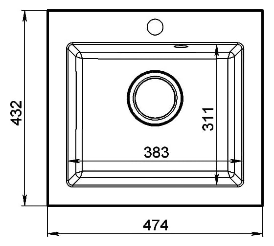 Мойка Formastone FG 48-44 471 иней 4630037801590