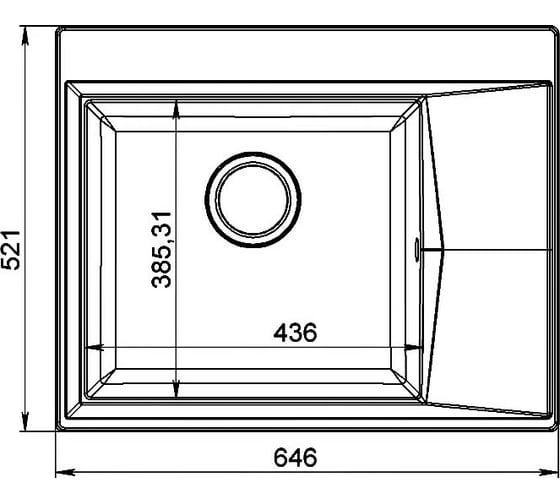 Мойка Formastone FG 65-51 Юнона 650 белый арктик 4630037800692