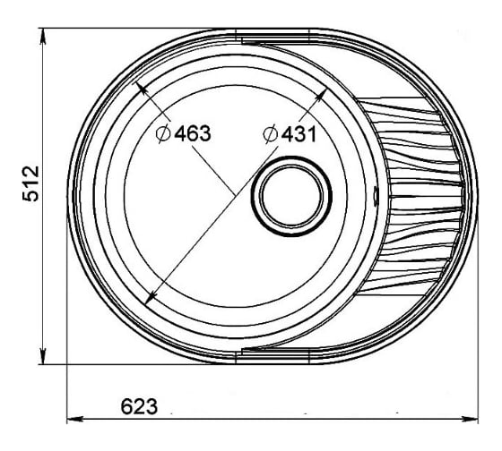 Мойка Formastone Ирена 481 песочный 4630037806755
