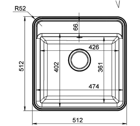 Мойка Formastone Калипсо 650 белый арктик 4630037806366