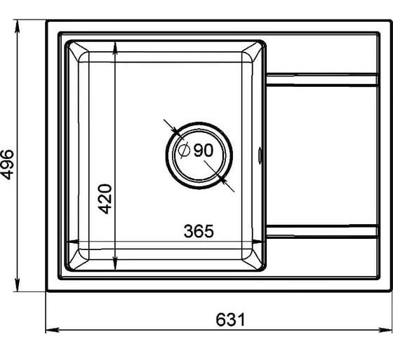 Мойка Formastone FG 64-50 481 песочный 4630035129191