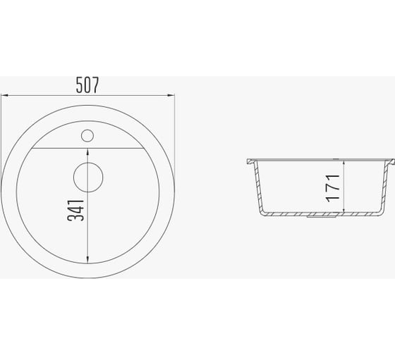 Мойка Formastone FG D51N 404 антрацит 4630035123168