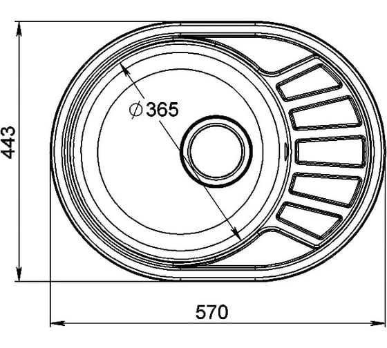 Мойка Formastone NOVA 58-45 черный 4630037805079