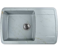 Мойка из искусственного камня WISENT для кухни Мрамор Серо-золотой (БЕЛАРУСЬ) 500x780x220 WB29-15/WGER013