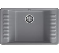 Мойка GranFest QUARZ 71 1-чаша+крыло 760х480 мм темно-серый арт.GF-ZW- 71 темно-серый